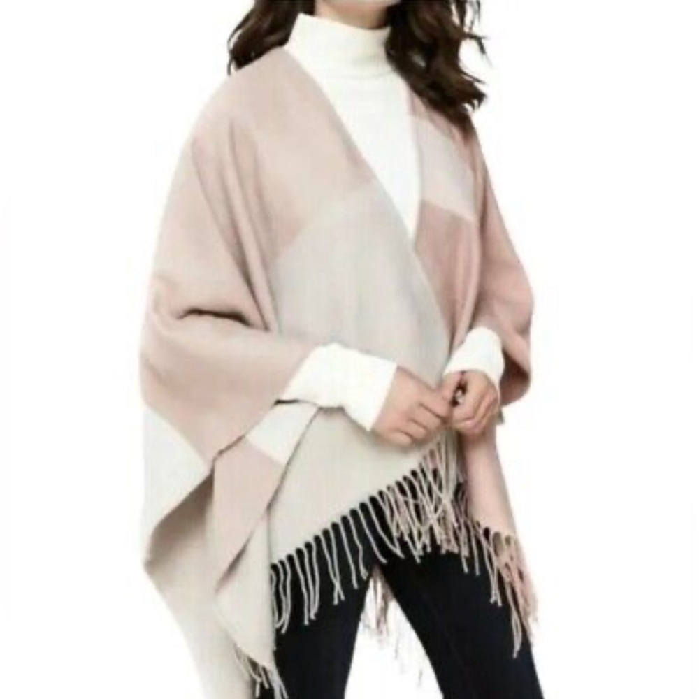 Soia & Kyo Soft Woven Scarf Wrap with Fringe‎